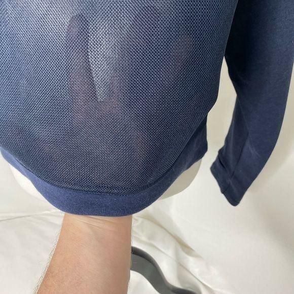 Nike Women’s sweatshirt Blue Pullover Mesh Back Athletic Size Medium - Picture 8 of 9